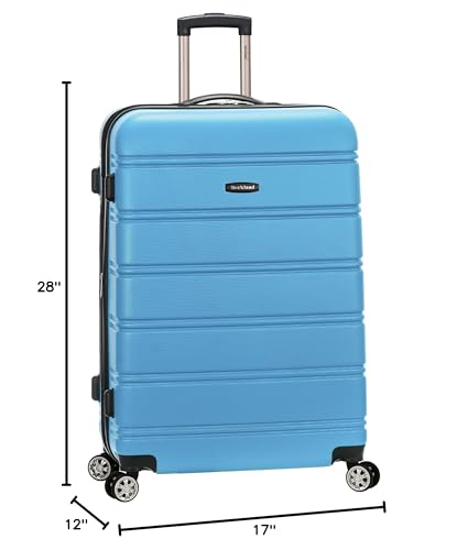 Rockland Vara Softside 3-Piece Upright Luggage Set, Expandable,Black dot, (20/22/28)