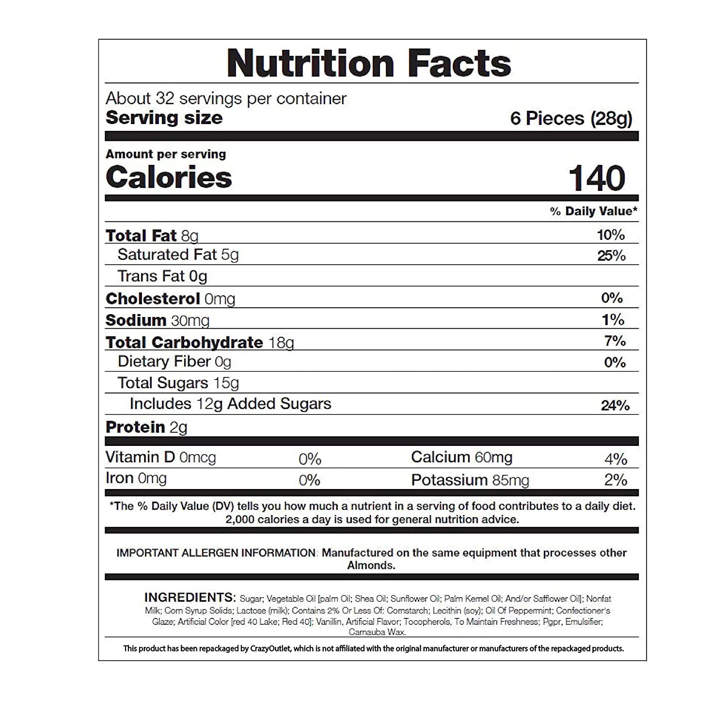 HERSHEY'S KISSES Candy Cane Peppermint Bites, Bulk 2 Lbs