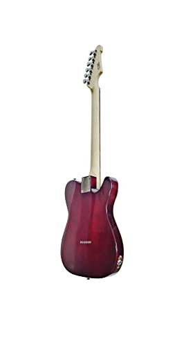 IYV 6 String Semi-Hollow-Body Electric Guitar, Left, Cherry Red (ITF-450 LH)