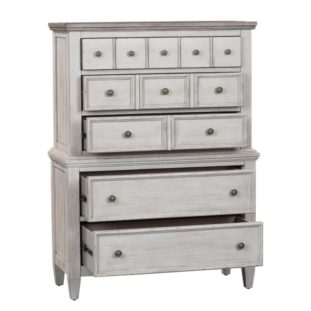 Heartland White 5 Drawer Chest