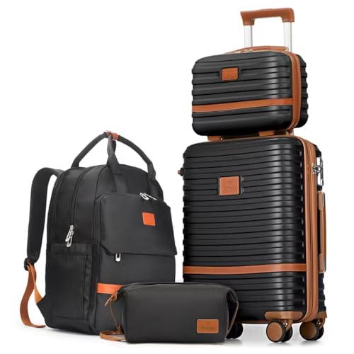 Joyway Expandable Carry on Luggage Sets Airline Approved, Lightweight Hard Shell 20 Inch Carry-on Suitcase with Spinner Wheels