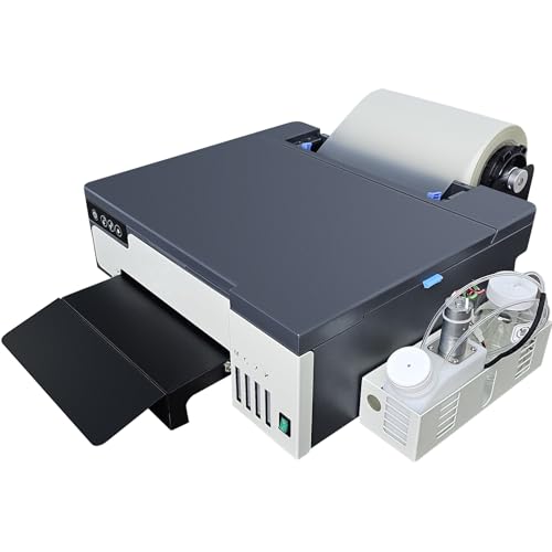 DTF Printer Machine - with XP600 Printhead, Faster Speed Higher Resolution 5760 * 1440dpi, T Shirt Printer DTF Transfer Machine with Roll Feeder, White Ink Mixing System (L8050)