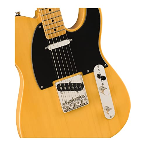 Squier Classic Vibe 70s Thinline Telecaster Electric Guitar, with 2-Year Warranty, Natural, Maple Fingerboard