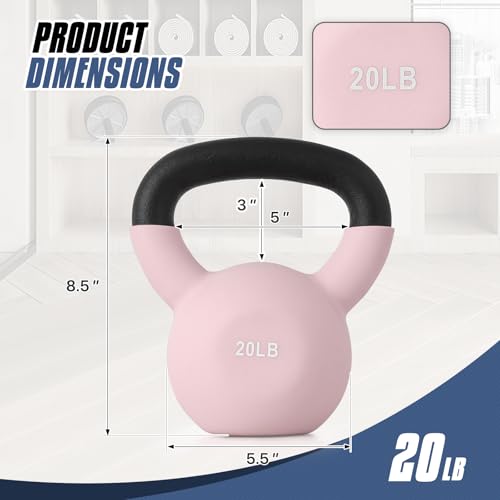 MADOG Neoprene Coated Kettlebells, Strength Training Hand Weights