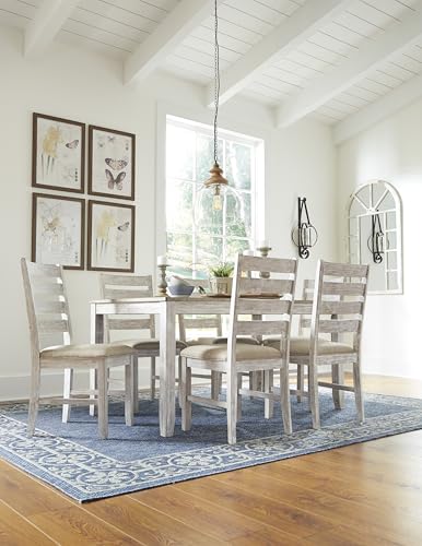 Signature Design by Ashley Caitbrook Rustic 7 Piece Dining Set, Include Table and 6 Chairs, Gray
