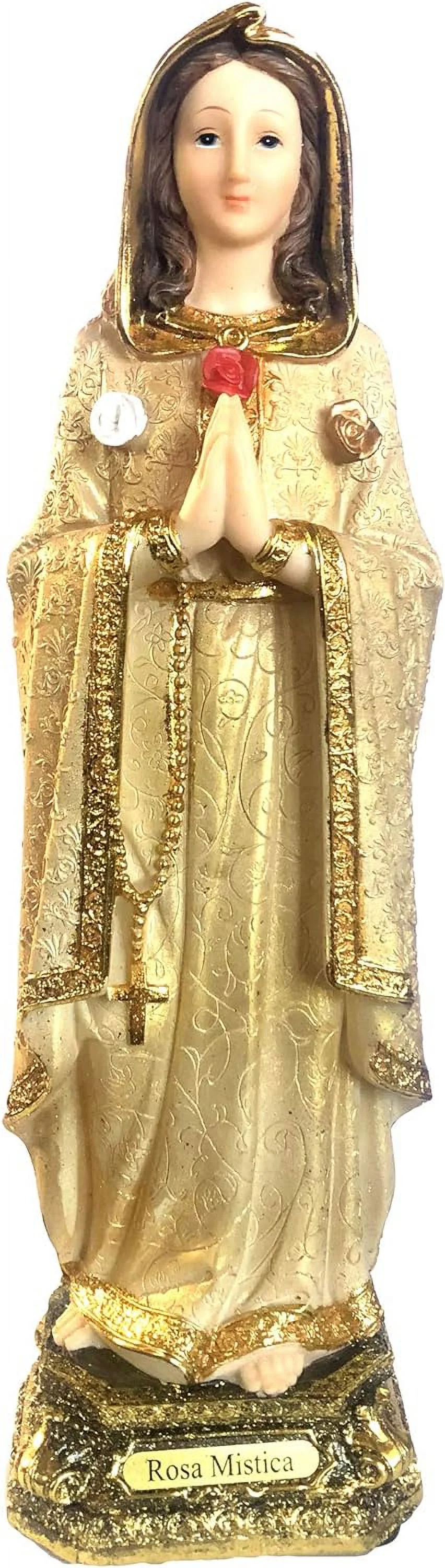 Mystic Rose Statue Figure Virgen Mistica Rosa Estatua Religious Gift (8 Inches)
