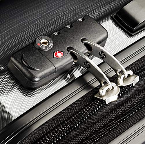 Samsonite Winfield 2 Hardside Expandable Luggage with Spinner Wheels, Brushed Anthracite, Checked-Large 28-Inch