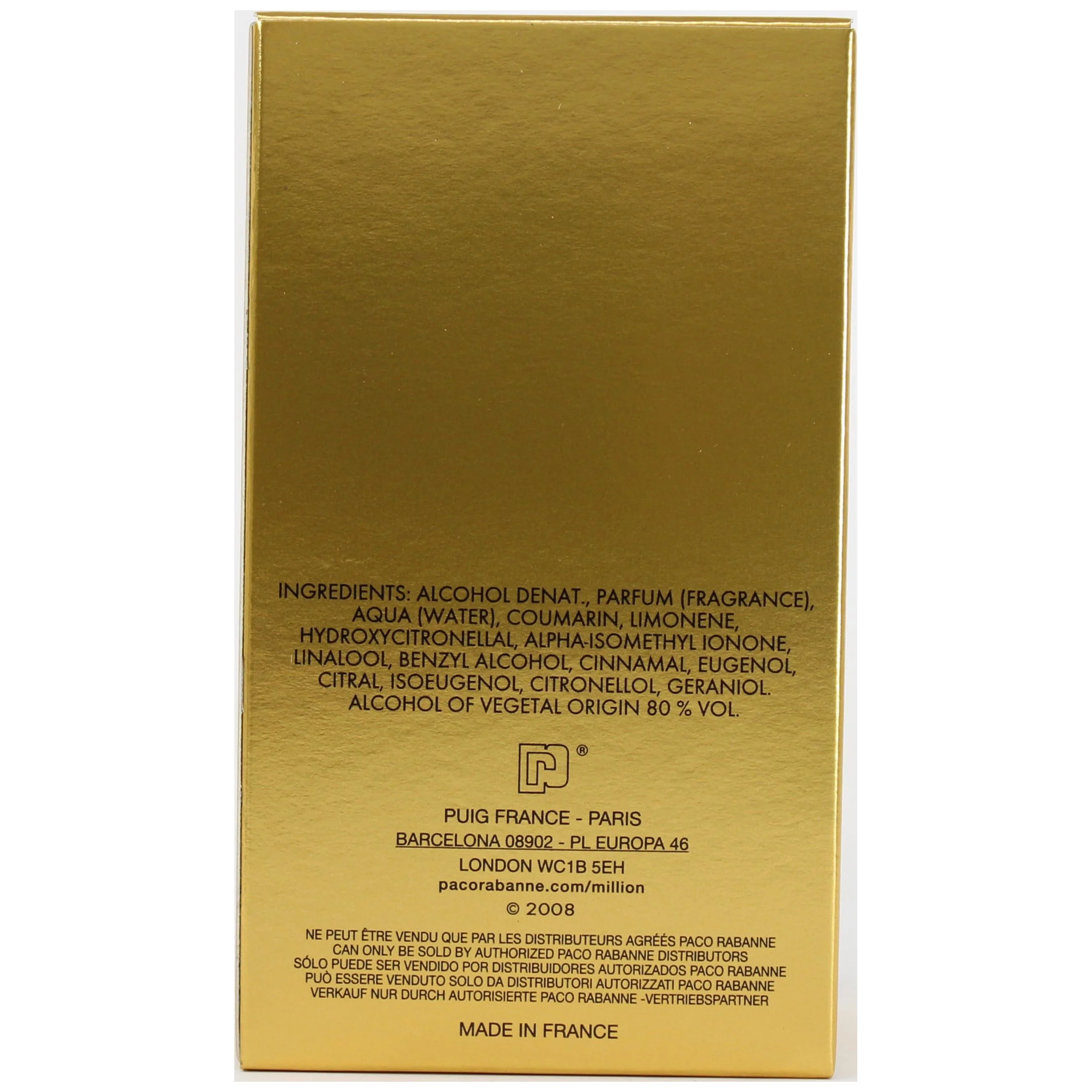 Paco Rabanne 1 Million Eau de Toilette Spray for Men 1.7 fl oz