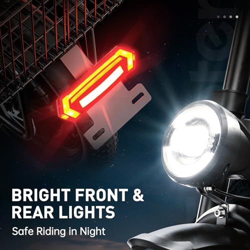 iScooter Electric Scooter with Seat, 37/21 Miles Long Range & 28/19/15.6 MPH Top Speed, 14