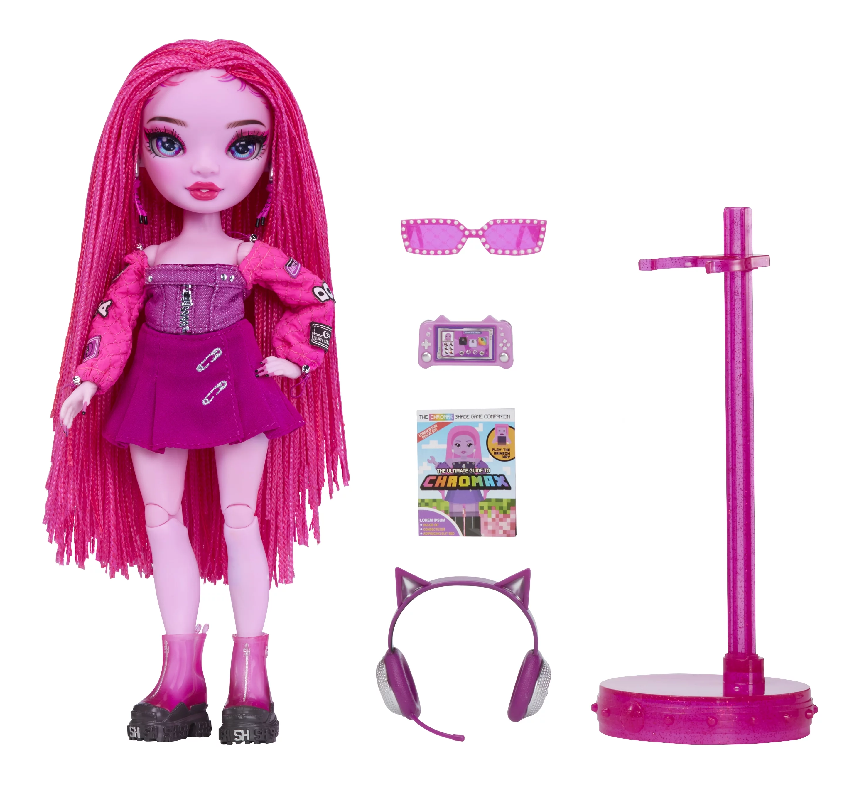 Rainbow High Shadow High Pinkie Pink Fashion Doll, Fashionable Outfit & 10+ Colorful Play Accessories Kids Gift 4-12 Years & Collectors