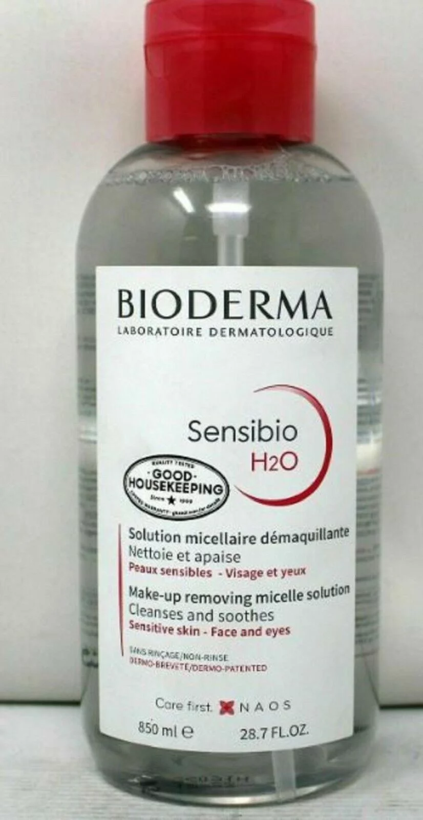 Bioderma Sensibio H2O Micellar Cleansing Water JUMBO SIZE 28.7 fl oz / 850 ml
