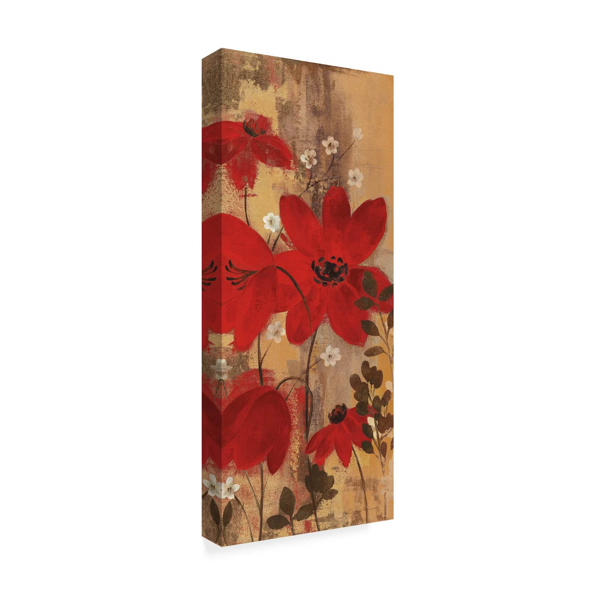 Trademark Fine Art 'Floral Symphony Red II' Canvas Art by Silvia Vassileva
