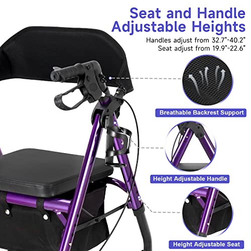 Rollator Walker Blue 8