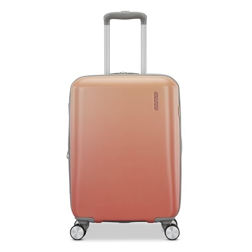 American Tourister Moonlight Hardside Expandable Luggage with Spinner Wheels, Blue Terazzo, 2-Piece Set (20/28)