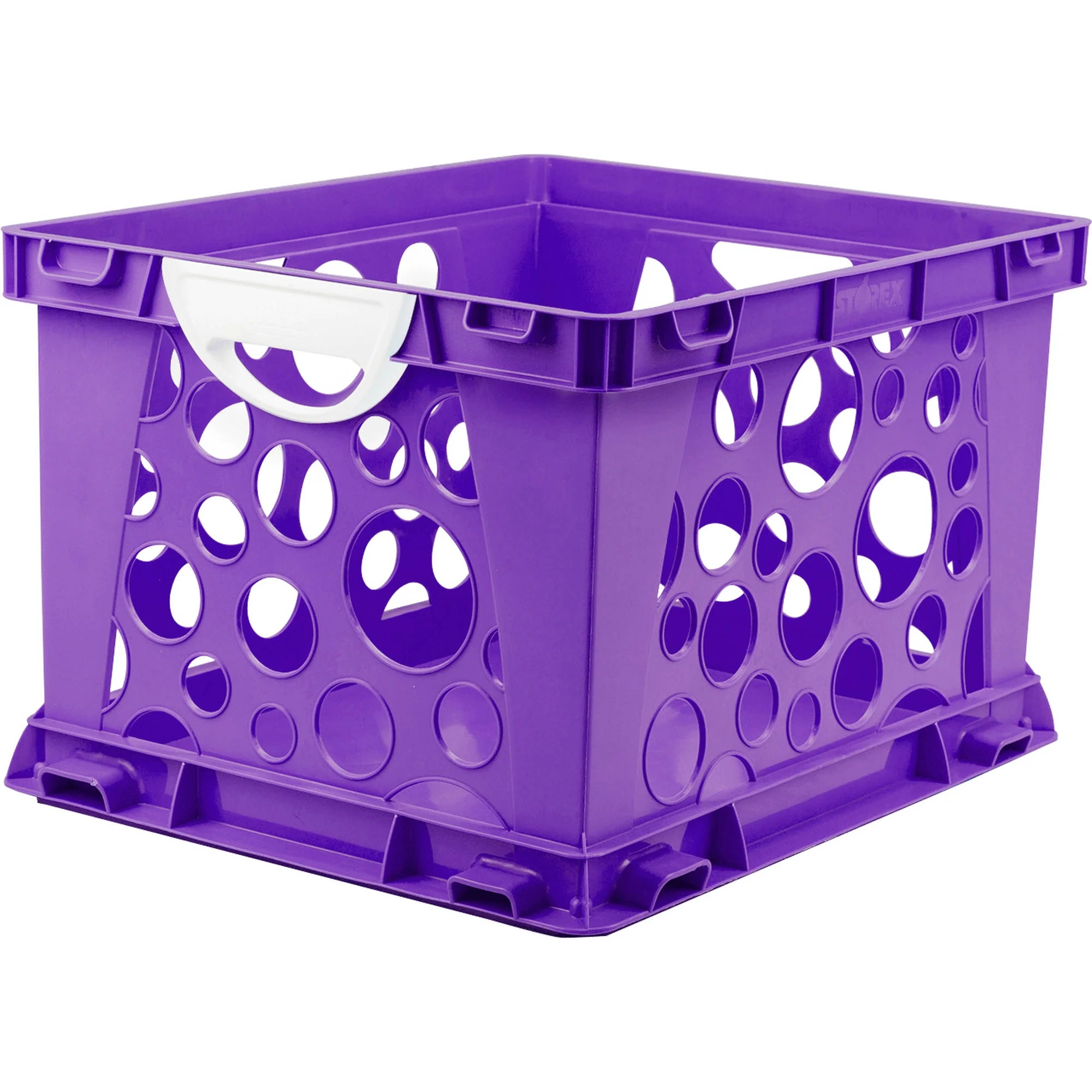 Premium File Crate with Handles, Classroom Purple,(3 units/pack)