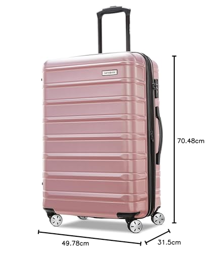 Samsonite Omni 2 Hardside Expandable Luggage with Spinner Wheels, 2-Piece Set (19/24), Lagoon Blue
