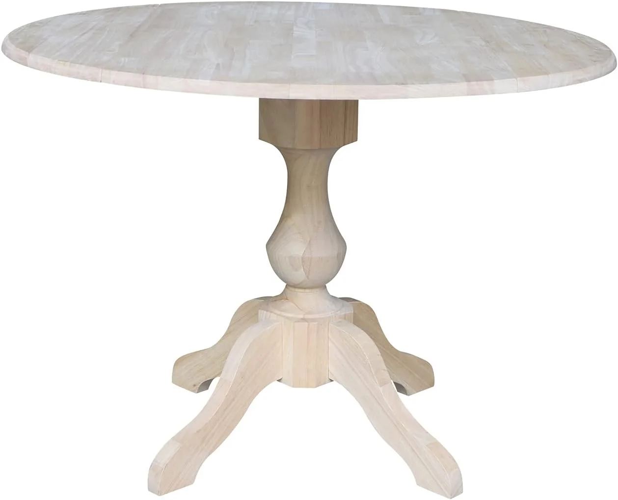 Round Dual Drop Leaf Pedestal Table-30.3