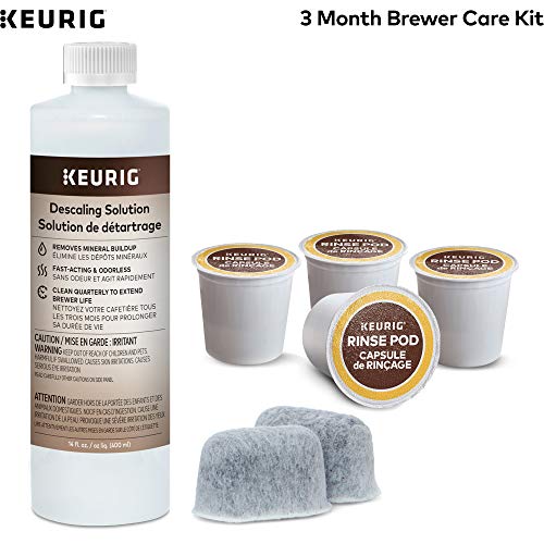Keurig® K-Supreme Plus SMART Single Serve K-Cup Pod Coffee Maker (Black) 3-Month Brewer Maintenance Kit