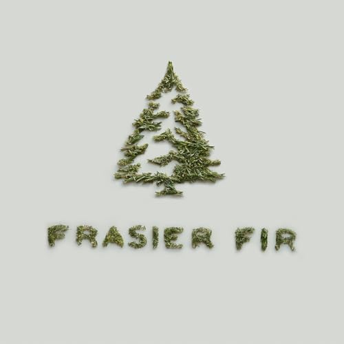 Thymes Frasier Fir Candle – Frosted Plaid Jar Candles – Green & White Candle Jar Design – Scented Candles with Notes of Siberian Fir, Cedarwood & Sandalwood – Holiday Candles (6.5 oz)