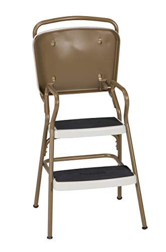 Cosco Stylaire Chair and Step Stool, 1-Pack, Black