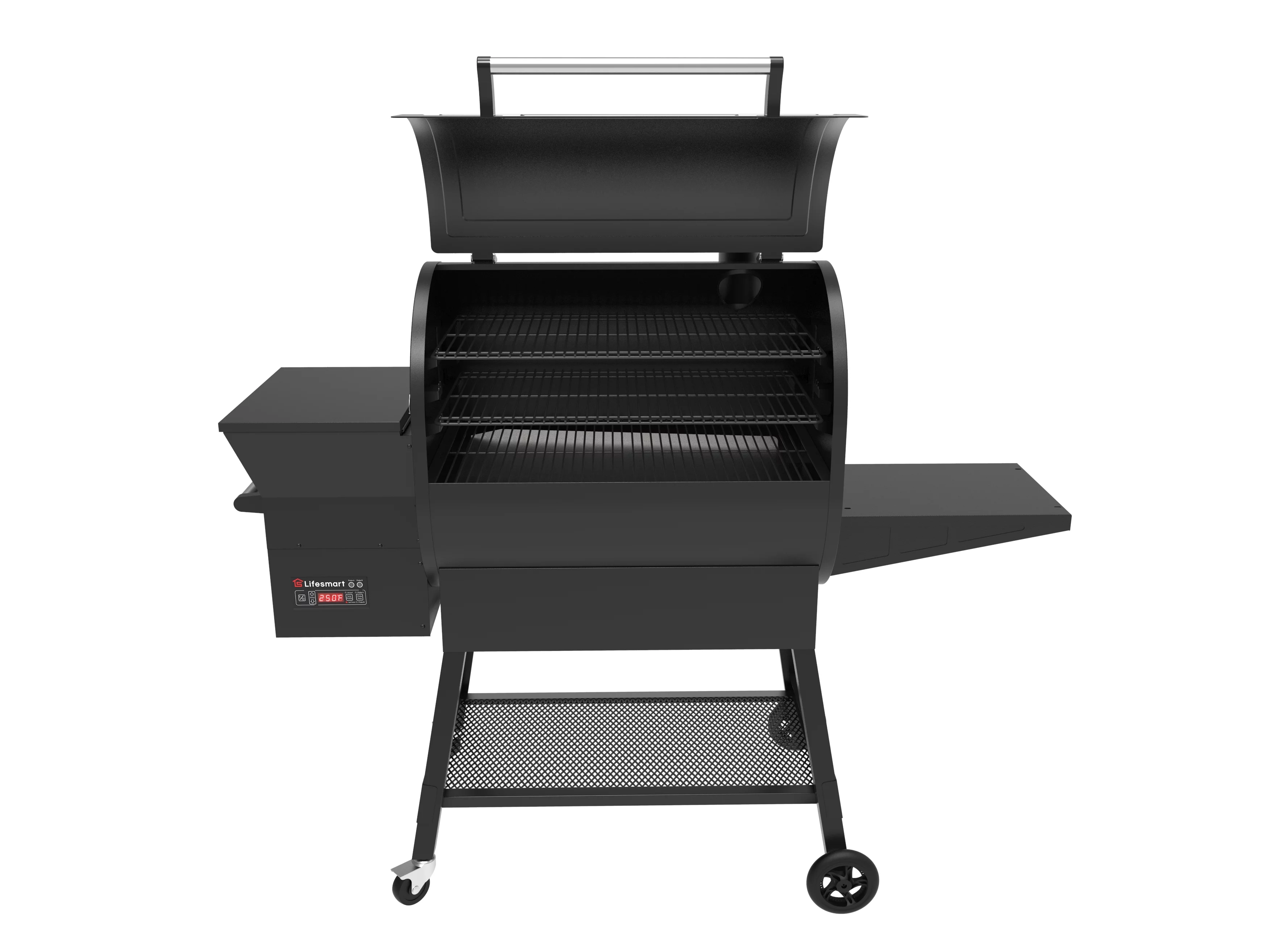 Lifesmart 1500 Square Inch Pellet Grill and Smoker with Dual Meat Probes, Precision Digital Control and 3 Cooking Racks