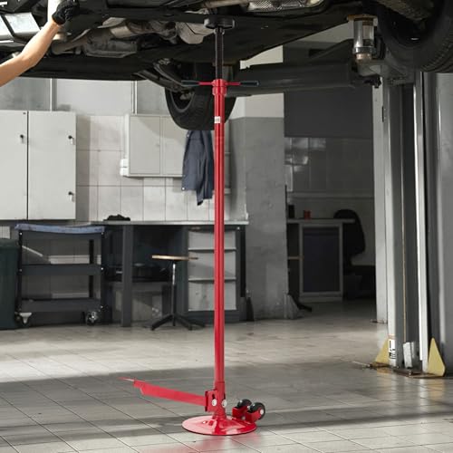 SPECSTAR Movable Underhoist Support Stand with Foot Pedal, 3/4 Ton 1650Lbs Capacity Jack Stand Lifting from 52 to 76 Inch with Replaceable Saddle and Steel Base