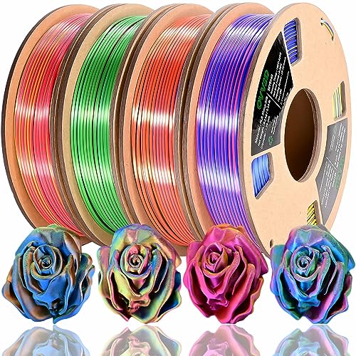 OVV3D Wood 3D Printer Filament Bundle - Wood PLA Filament 1.75mm, 200g x 4 Pack (Walnut, Oak, Cherry, Teak)