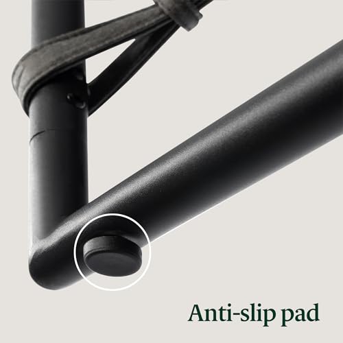 ZINUS Aidan Sling Accent Chair, Metal Framed Armchair with Shredded Foam Cushioning, Black