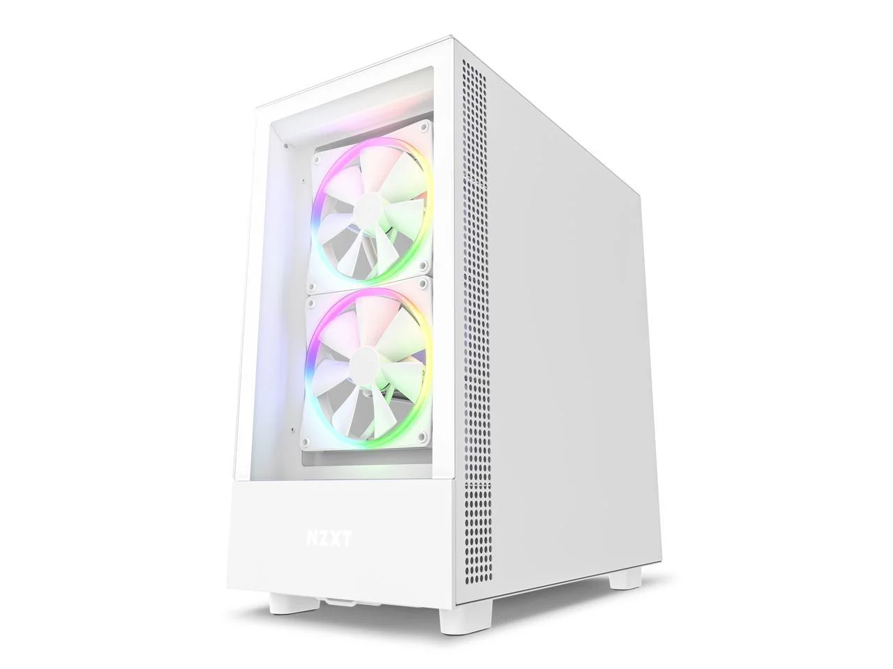 NZXT H5 Elite - All White CC-H51EW-01 White SGCC Steel, Tempered Glass ATX, Micro-ATX, mini-ITX Computer Cases