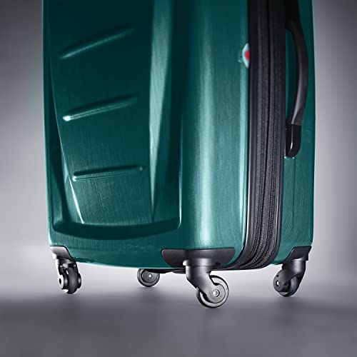 Samsonite Winfield 2 Hardside Expandable Luggage with Spinner Wheels, Brushed Anthracite, Checked-Large 28-Inch