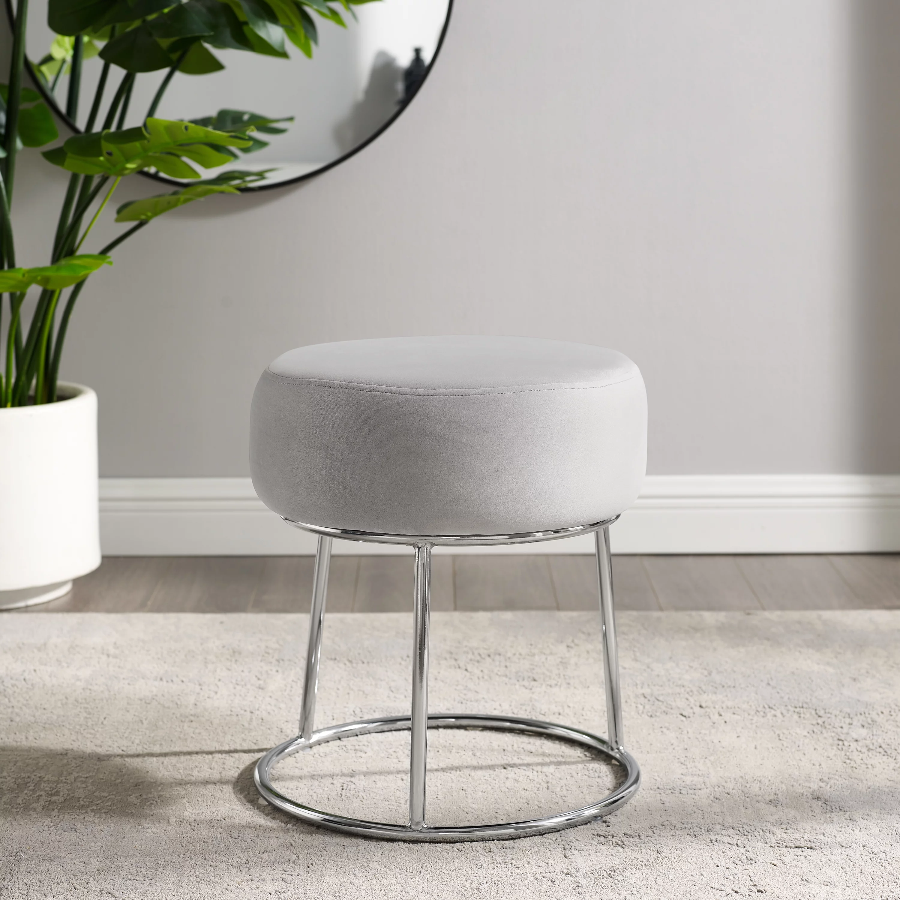 Linon Brandi Vanity Stool, 18.25
