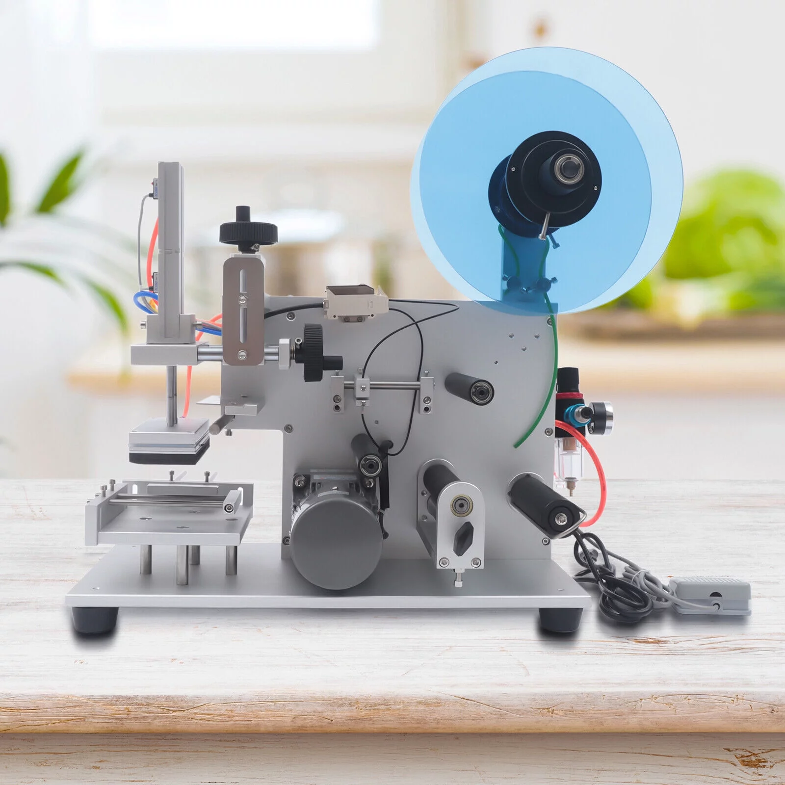 MONIPA Commercial Semi-automatic Square Bottle Labeling Machine 110V Commercial Labeling Machine