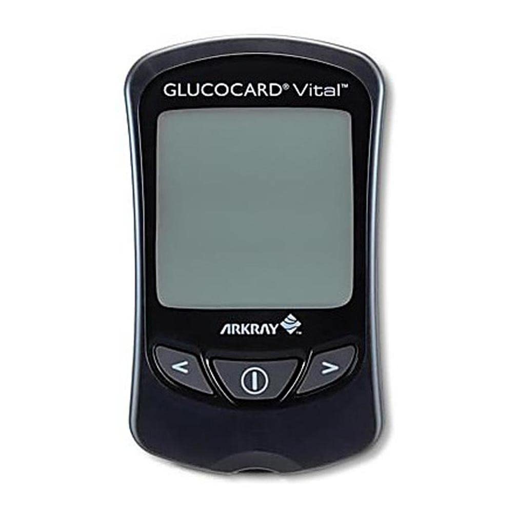 ARK 760001 Blood Glucose Meter with 10-Test Strips, Black