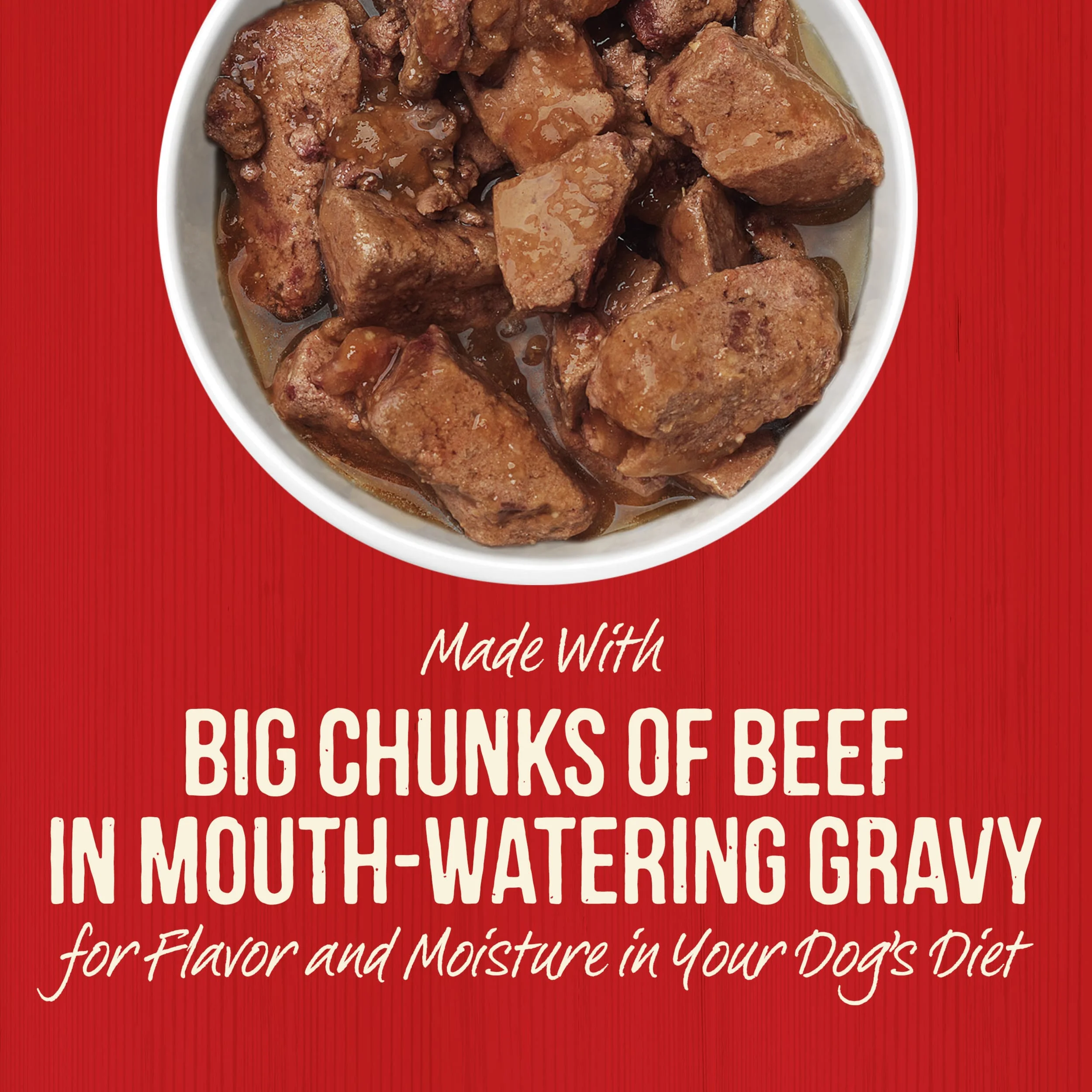 Merrick Steak Chunks Wet Dog Food, Grain Free, 12.7 oz Can