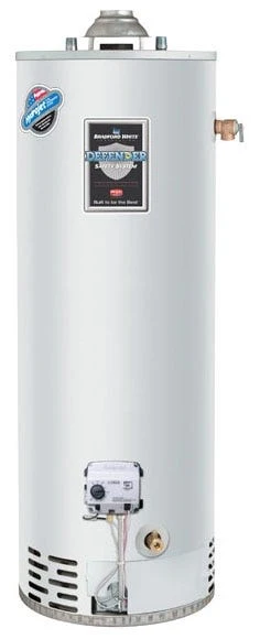 BRADFORD WHITE 40 GALLON 40MBH RESIDENTIAL GAS (NATURAL) ATMOSPHERIC VENT WATER HEATER 51-1/2″H X 22″W RG240S6N