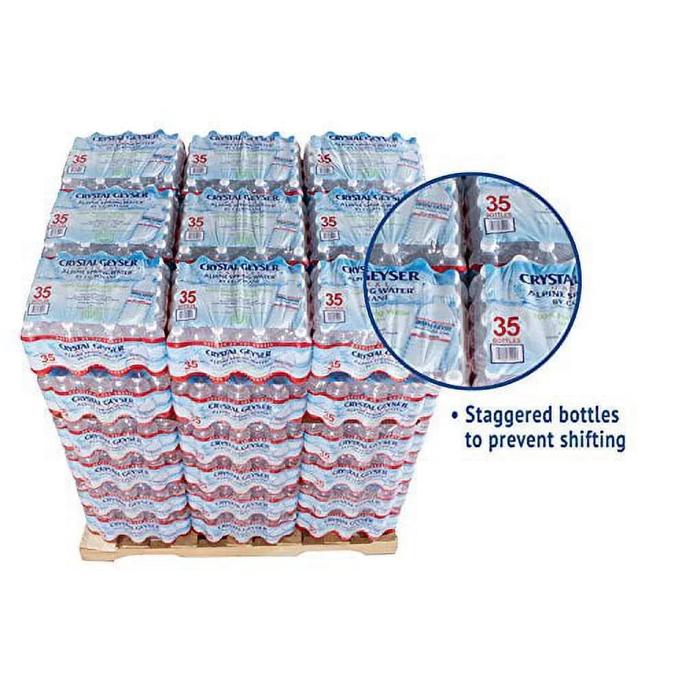 Crystal Geyser Alpine Spring Water, 16.9 Oz Bottle, 35/Cs, 54 Cs/Pallet