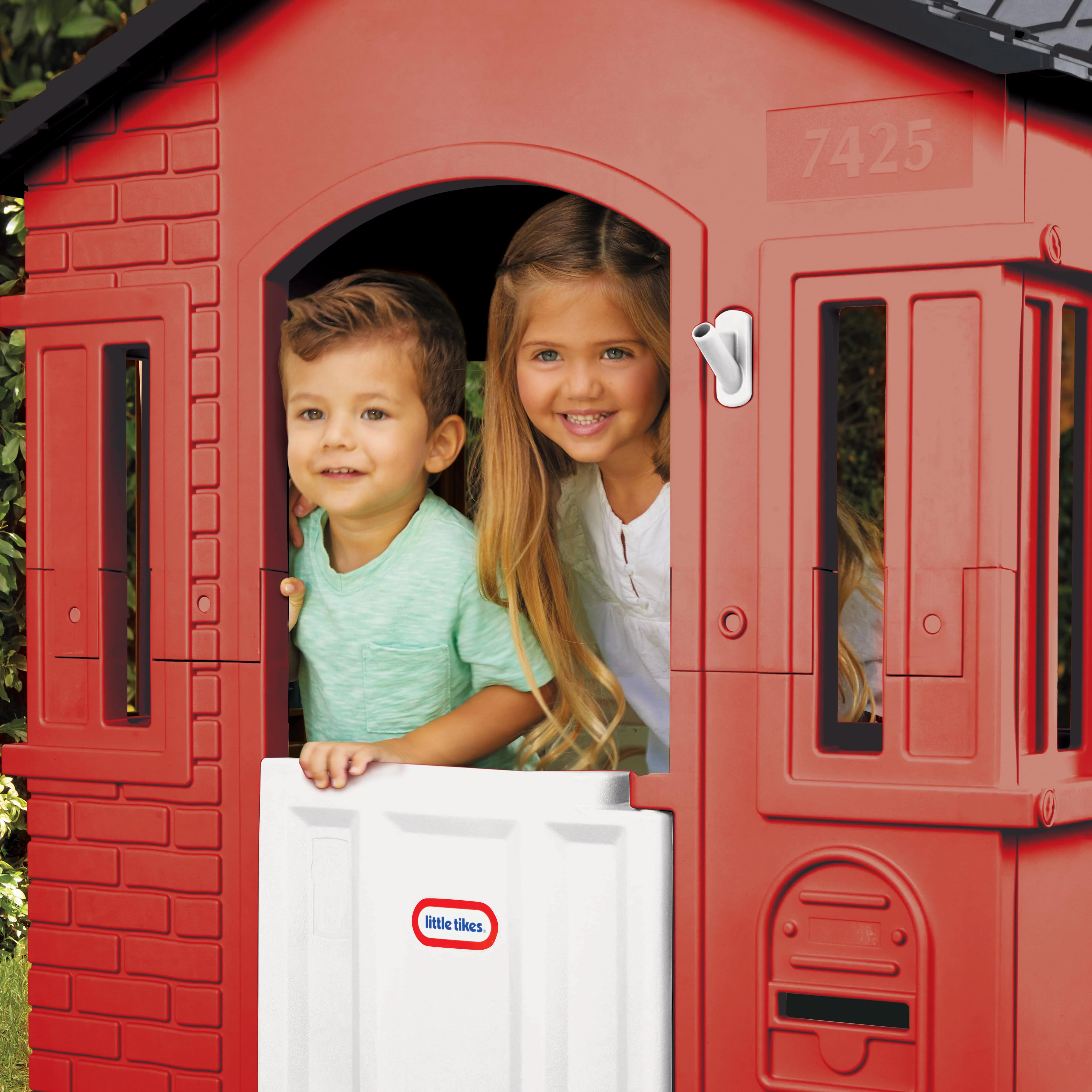 Little Tikes Cape Cottage Playhouse with Working Door, Windows, and Shutters - Tan