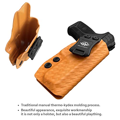 Ruger Security 9 Holster IWB Kydex Holster Custom Fit: Ruger Security 9 Pistol Case- Inside Waistband Carry - Adj. Cant Retention - Cover Mag-Button - No Wear - No Jitter