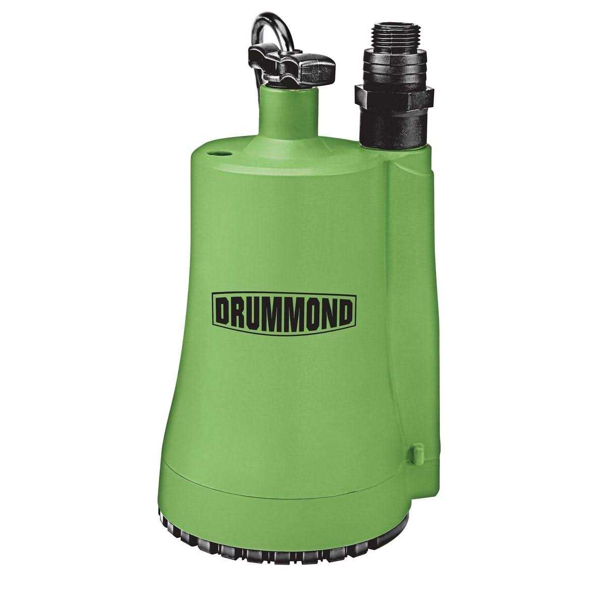 Drummond 1/3 HP Submersible Utility Pump 2000 GPH