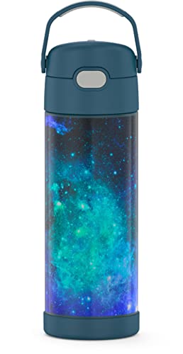 THERMOS FUNTAINER 16 Ounce Stainless Steel Vacuum Insulated Bottle with Wide Spout Lid, Apricot