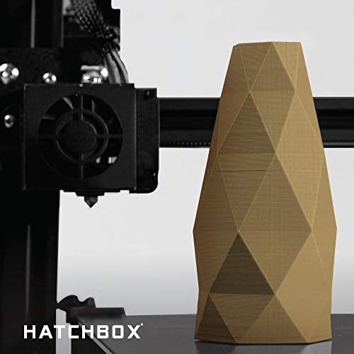 HATCHBOX 1.75mm Black PLA 3D Printer Filament, 1 KG Spool, Dimensional Accuracy +/- 0.03 mm, 3D Printing Filament