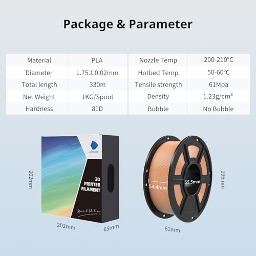 ANYCUBIC PLA+ 3D Printer Filament Bundle, PLA Plus 1.75mm Dimensional Accuracy +/- 0.02mm, Fit Most FDM 3D Printers, 1KG Spool, 2KG Gray+Gray