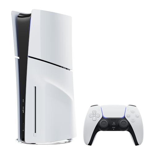 PlayStation 5 Slim Disc 2TB SSD Edition Bundle with Battlefield 2042 and C-Gamers Dual-Controller Charger - PS5, White [video game]