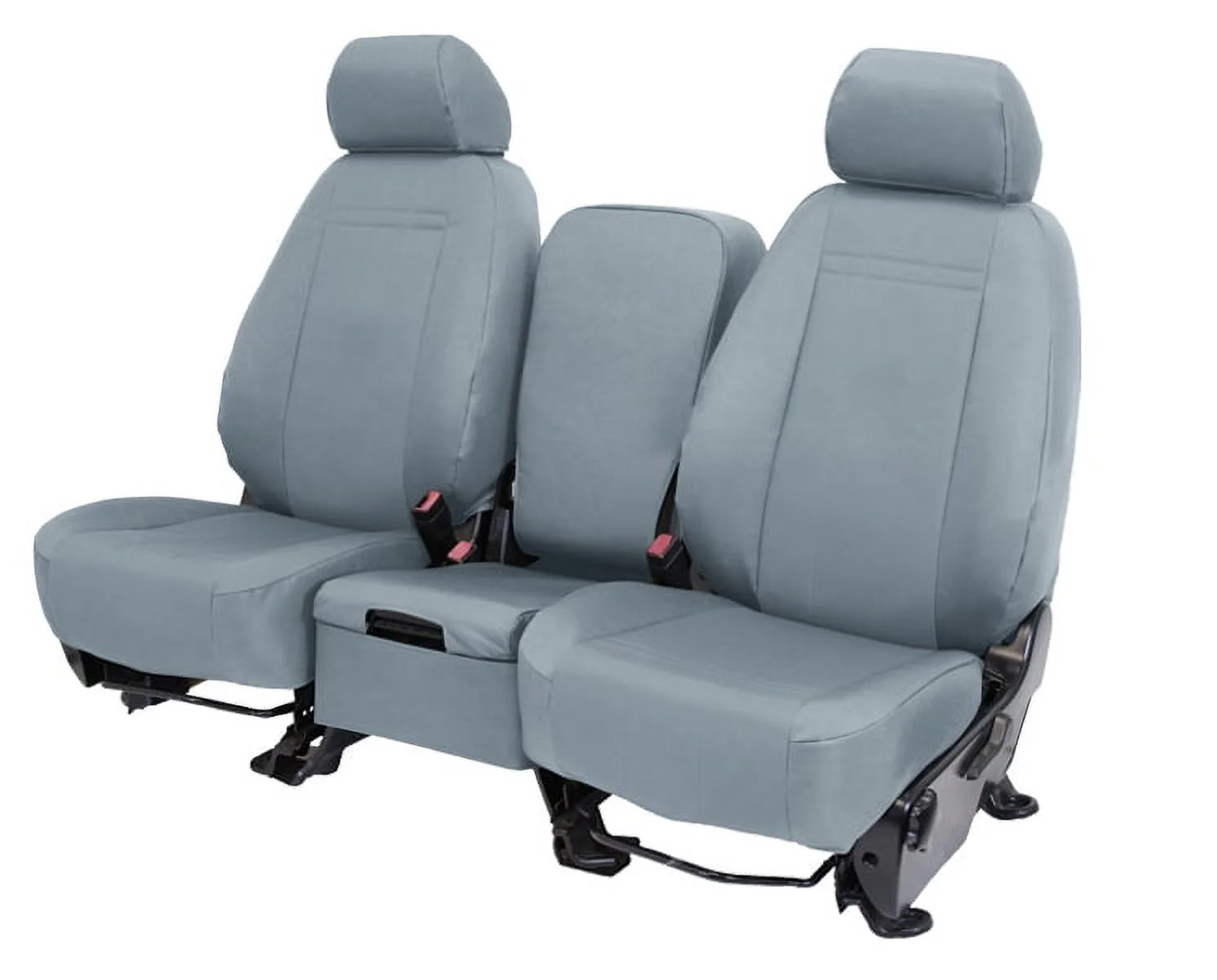 CalTrend Front Cordura Seat Covers for 2015-2022 Jeep Renegade - JP219-08CA Light Grey Insert and Trim