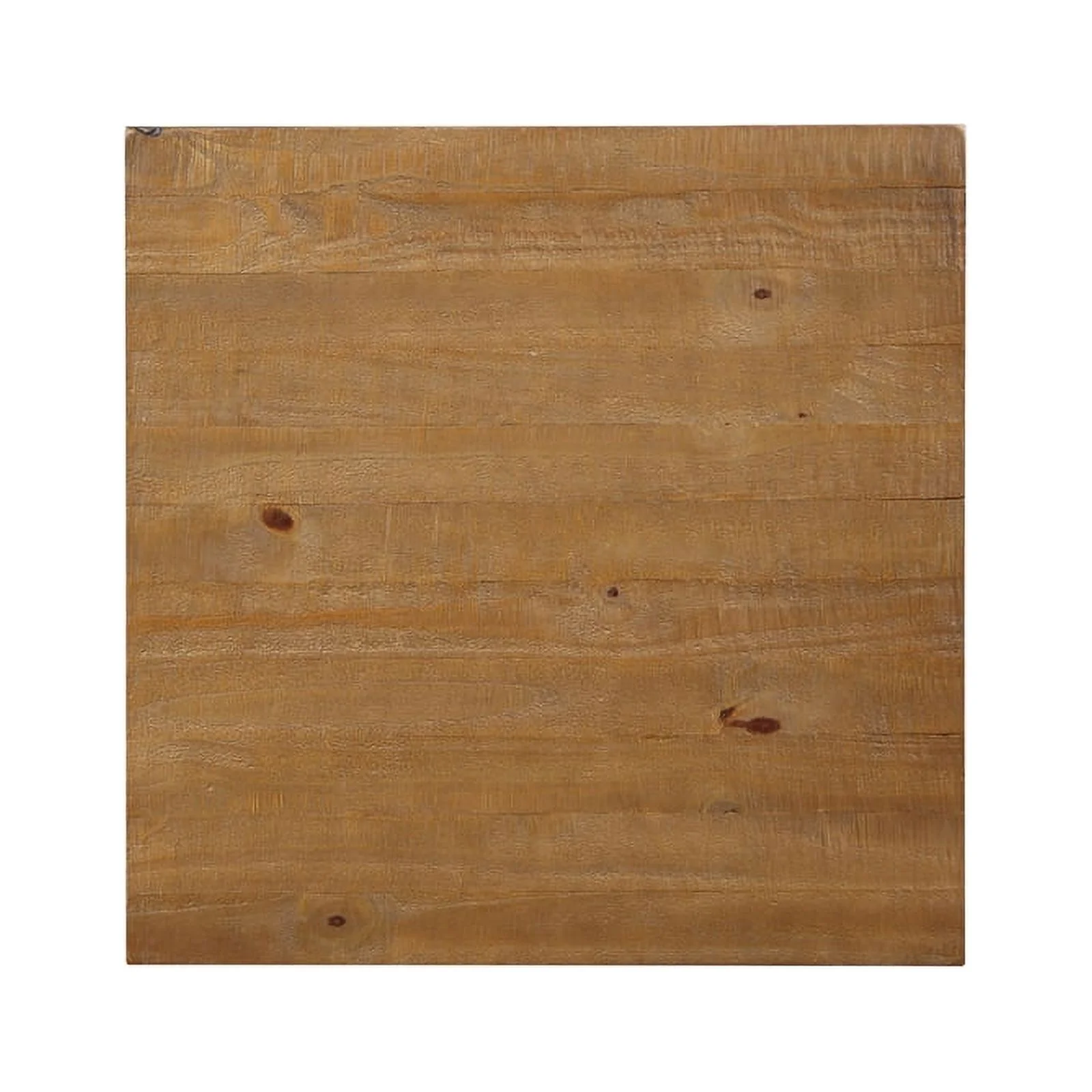 Furniture of America Neli Rustic Solid Wood 1-Shelf End Table in Black and Oak