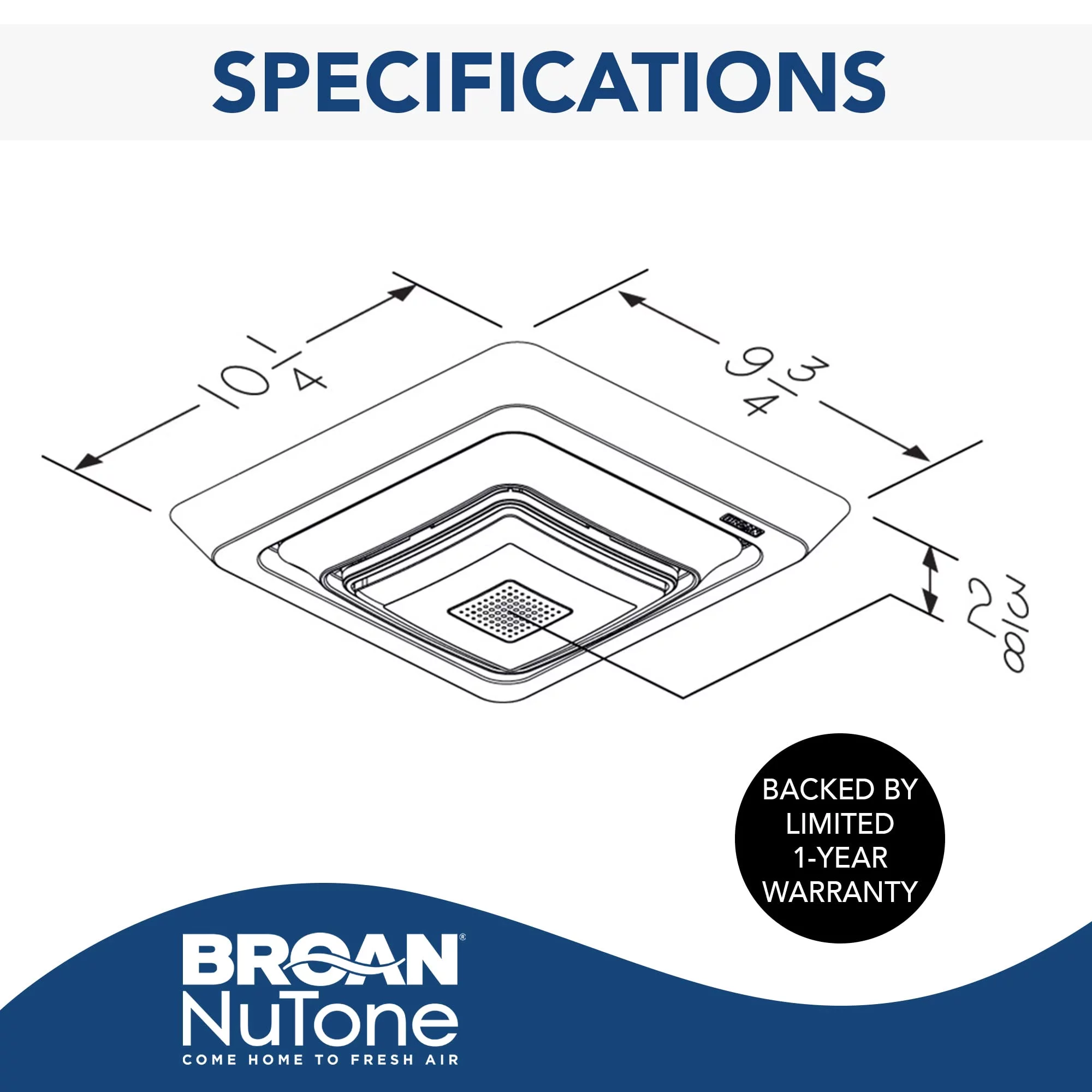 Broan Fg800rgbs Broan Chromacomfort Quick Install Bathroom Exhaust Fan Upgrade Cover W/