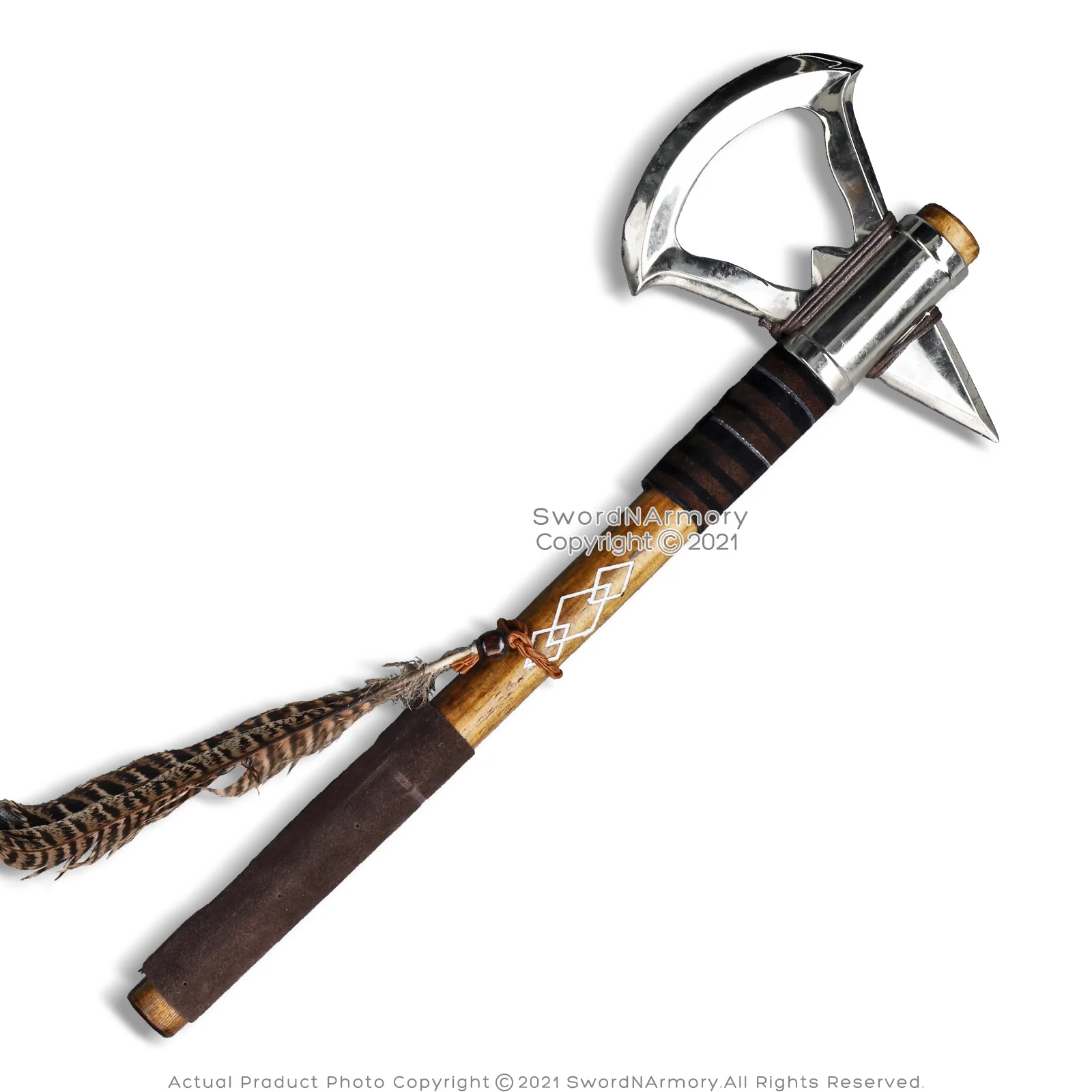 Assassin Fantasy Connor Metal Tomahawk Axe Video Game Indigenous Cosplay LARP