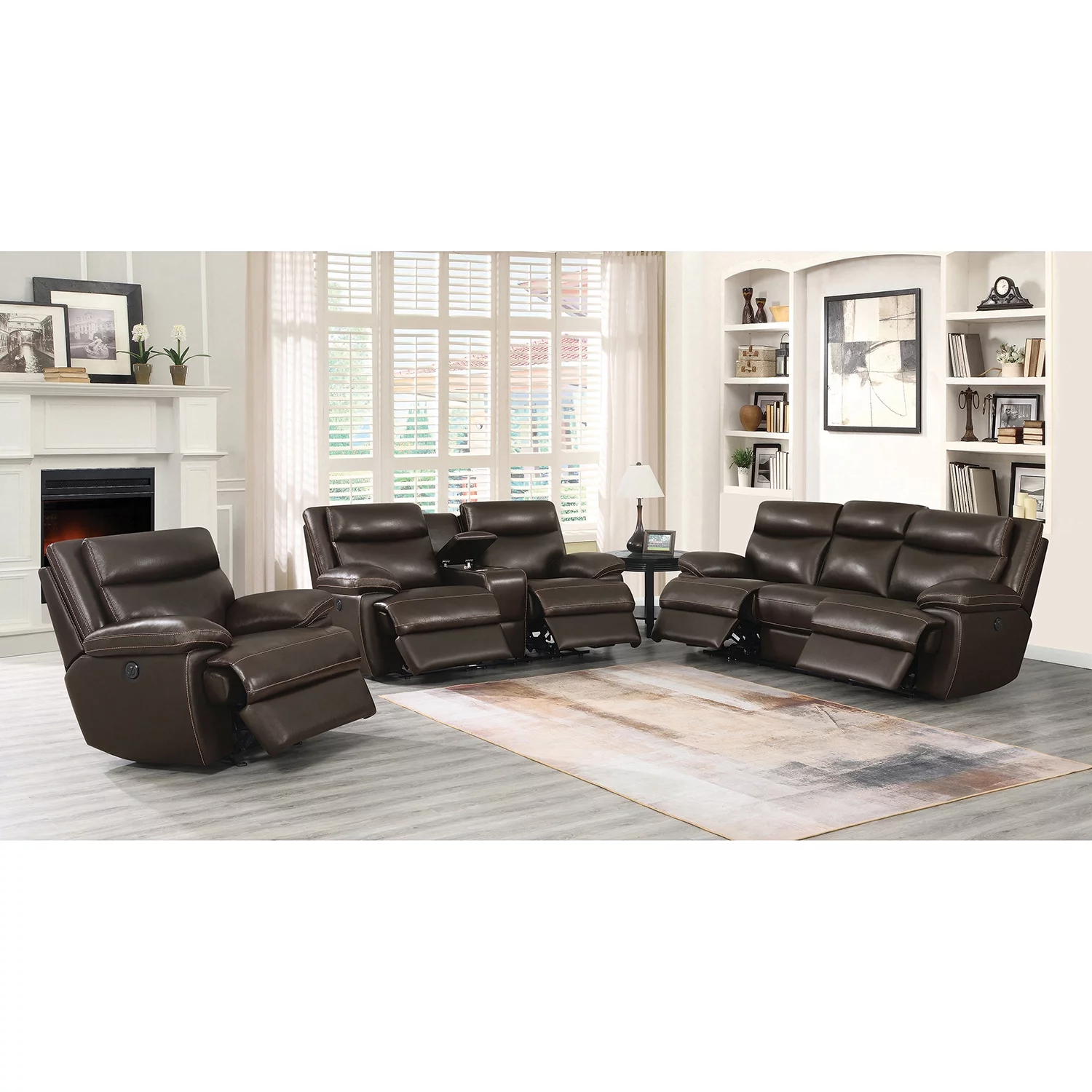 Macpherson Upholstered Power Sofa Espresso