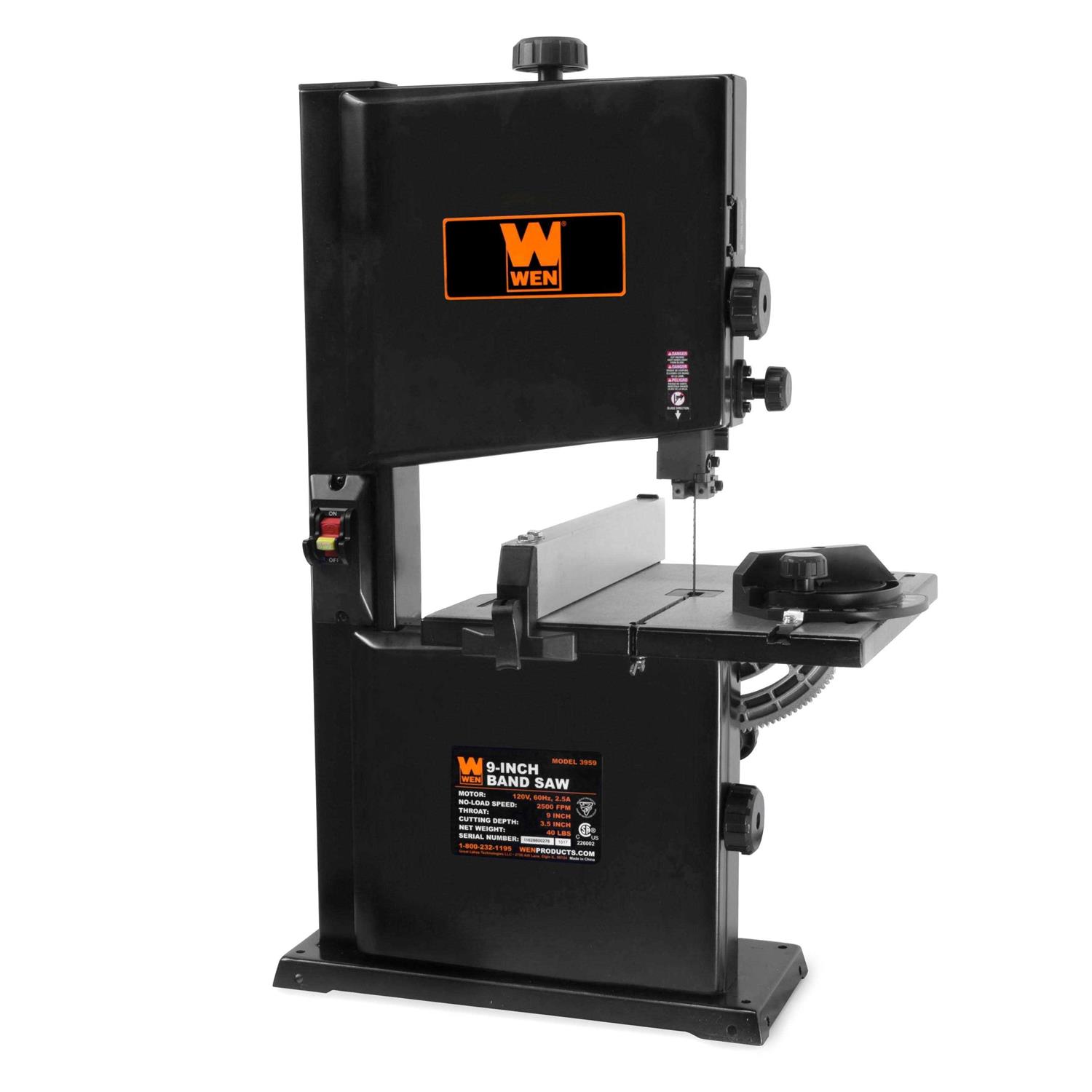WEN 2.5-Amp 9-Inch Benchtop Band Saw