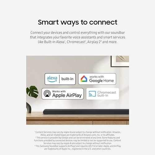 SAMSUNG HW-S50B/ZA 3.0ch All-in-One Soundbar w/Dolby 5.1, DTS Virtual:X, Q Symphony, Built in Center Speaker, Adaptive Sound Lite, Bluetooth Multi Connection, 2022 Black